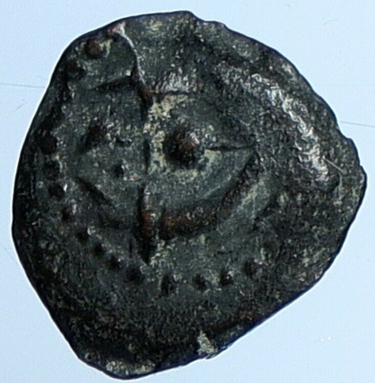 ALEXANDER JANNAEUS Biblical Jerusalem Jewish Widow's Mite Coin Hend 1145 i110522