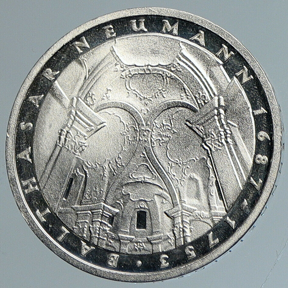 1978 GERMANY Balthasar Neumann CHURCH Vierzehnheiligen PF Silver 5M Coin i110772