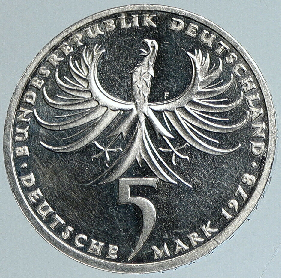 1978 GERMANY Balthasar Neumann CHURCH Vierzehnheiligen PF Silver 5M Coin i110772