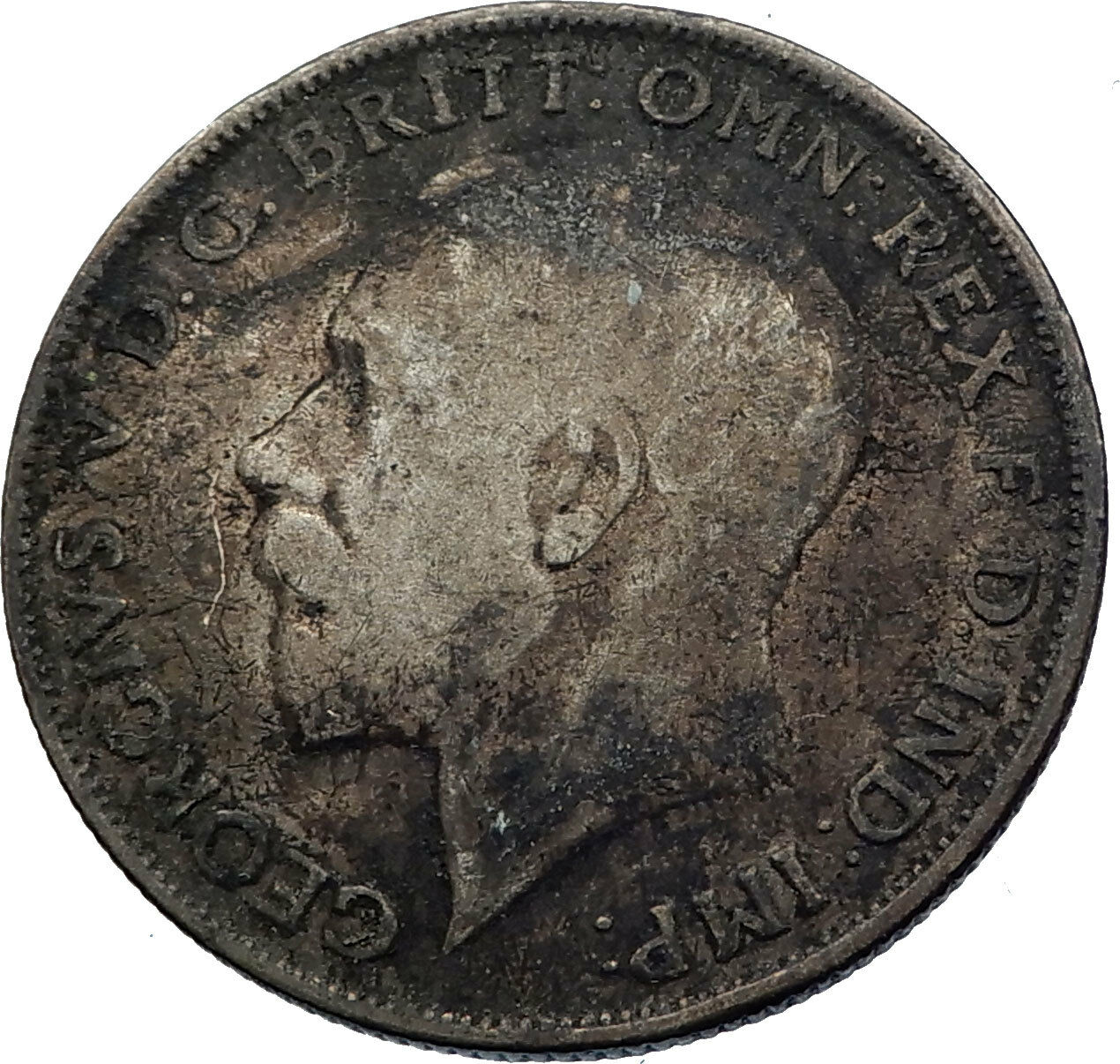 1921 United Kingdom Great Britain GEORGE V Silver Florin 2 Shillings Coin i71952