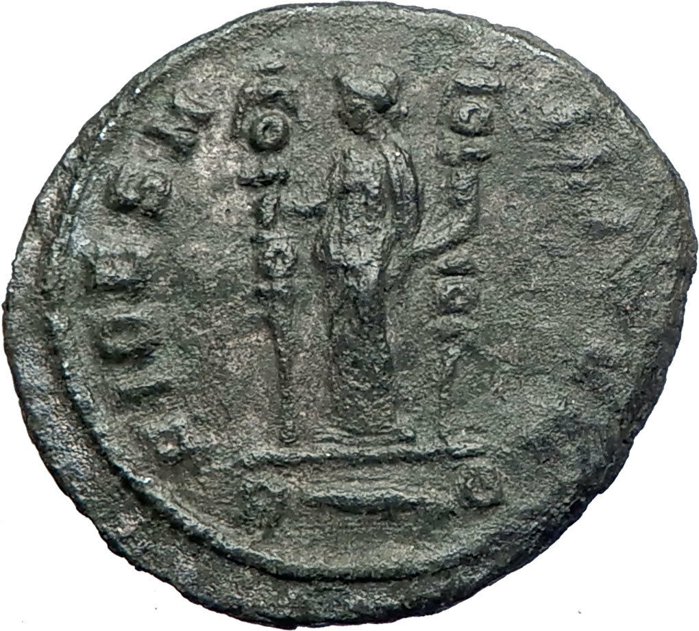 PROBUS 276AD Authentic Genuine Silvered Ancient Roman Coin Fides Trust i73674