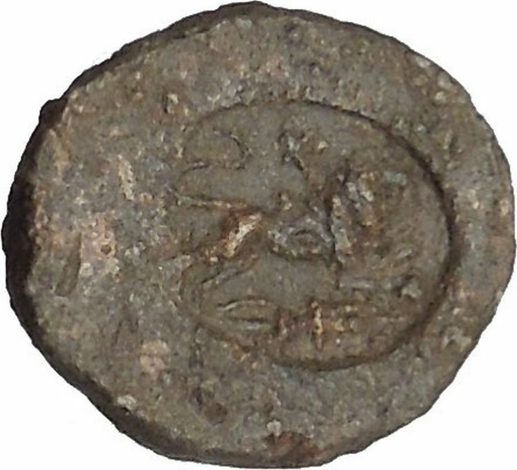 LEAD TOKEN Helios in LEO Like Antoninus Pius Alexandria Egypt Roman Coin i41621