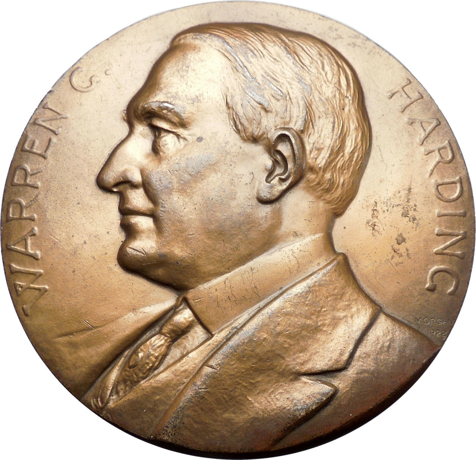 1923 President WARREN G. HARDING Antique U.S. Mint Presidential Medal i49265