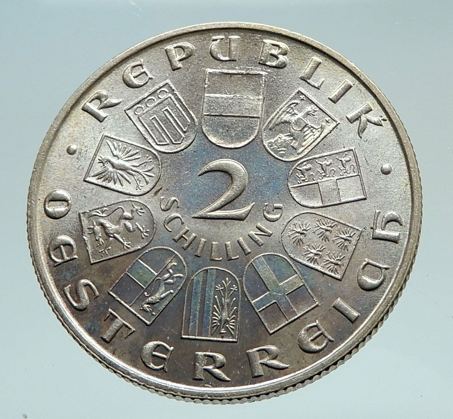 1933 AUSTRIA with Ignaz Seipel Antique Silver 2 Shillings Austrian Coin i74502