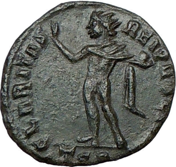 CONSTANTINE II Constantine the Great son Ancient Roman Coin Nude SOL SUN i19683