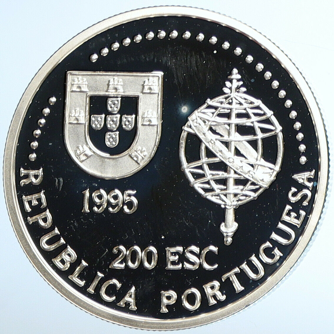 1995 PORTUGAL Discoveries AUSTRALIA Vintage Proof Silver 200 Escudo Coin i110914