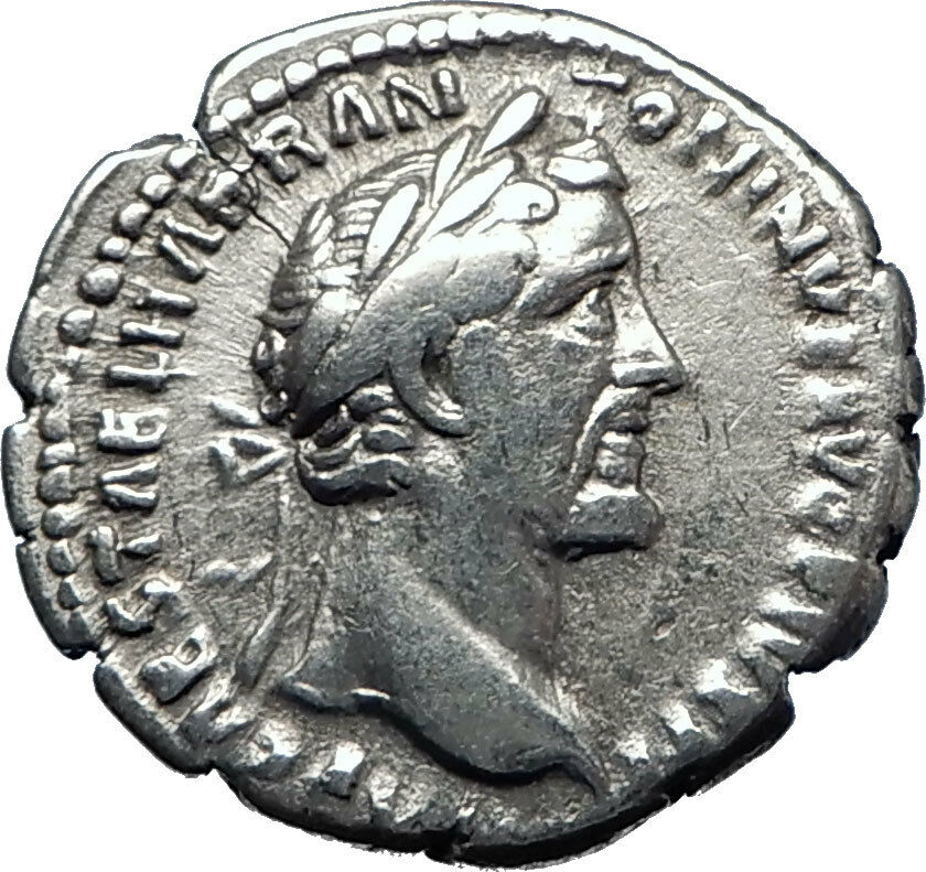 ANTONINUS PIUS 138AD Silver Authentic Ancient Roman Coin PIETAS i70278