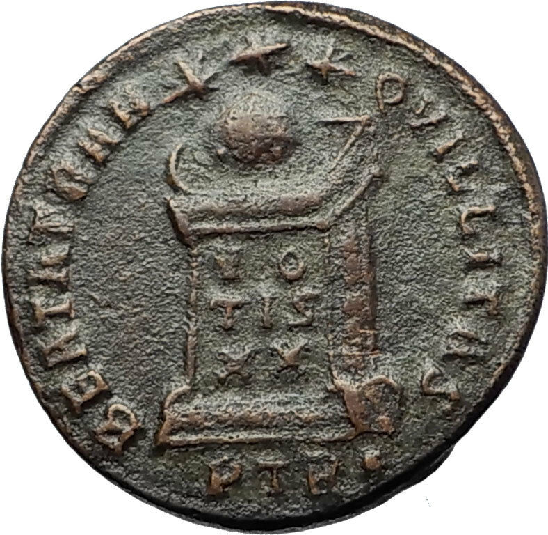 CONSTANTINE II Jr 321AD Trier Authentic Ancient Genuine Roman Coin ALTAR i70716