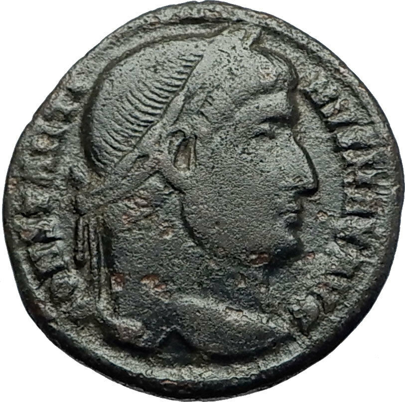 CONSTANTINE I the GREAT 327AD Constantinople Ancient Roman Coin w SOLDIER i70780