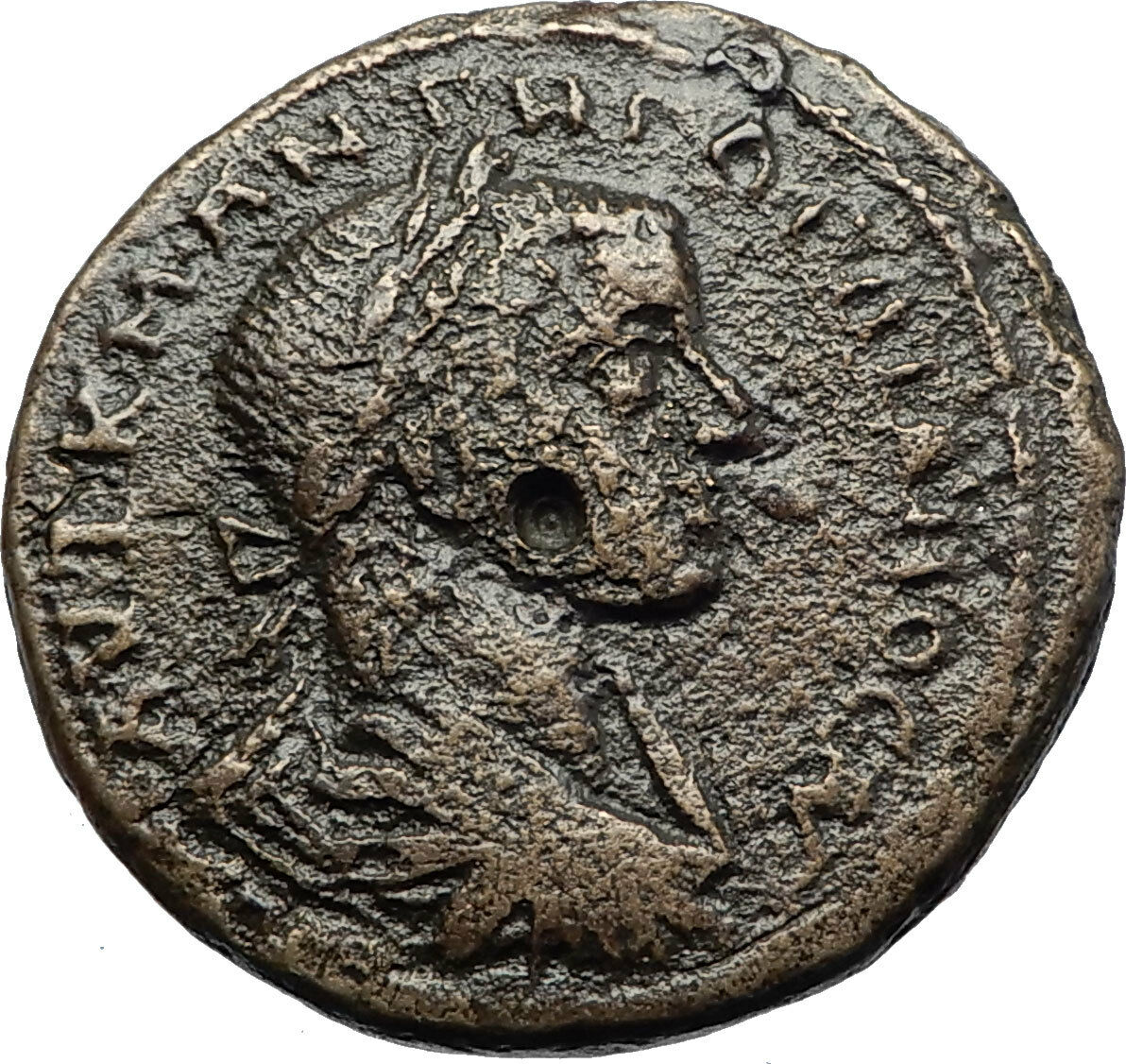 GORDIAN III Authentic Ancient Nicopolis ad Istrum Roman Coin ASCLEPIUS i70812