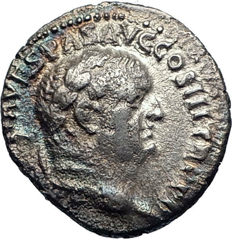 VESPASIAN 71AD Ephesus Rare Authentic Ancient Silver Roman Coin CERES i73179