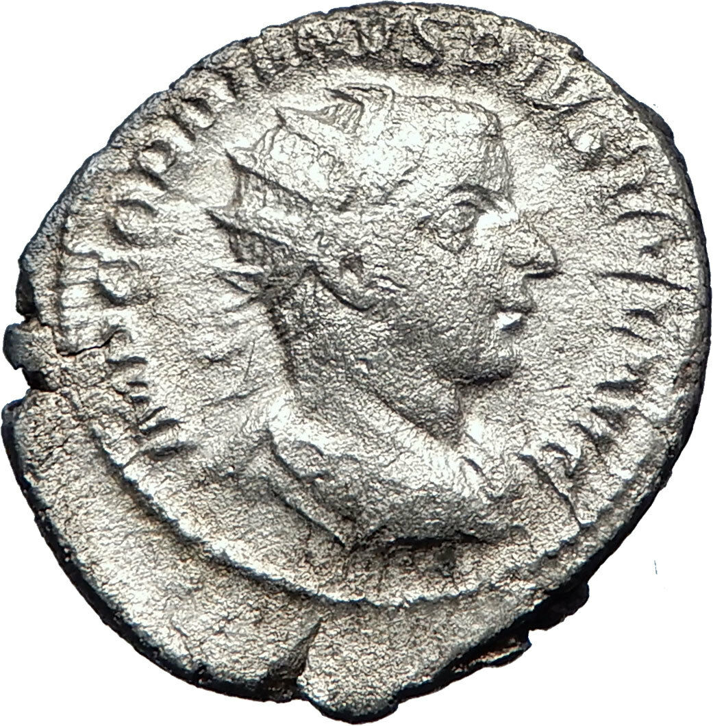 GORDIAN III 241AD Rome Ancient Silver Roman Coin 'Farnese' HERCULES i73173