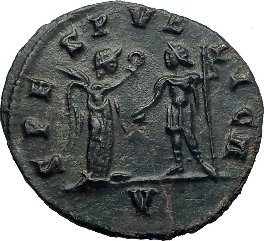 TACITUS 275AD Ticinum Genuine Authentic Ancient Roman Coin Victory i73189