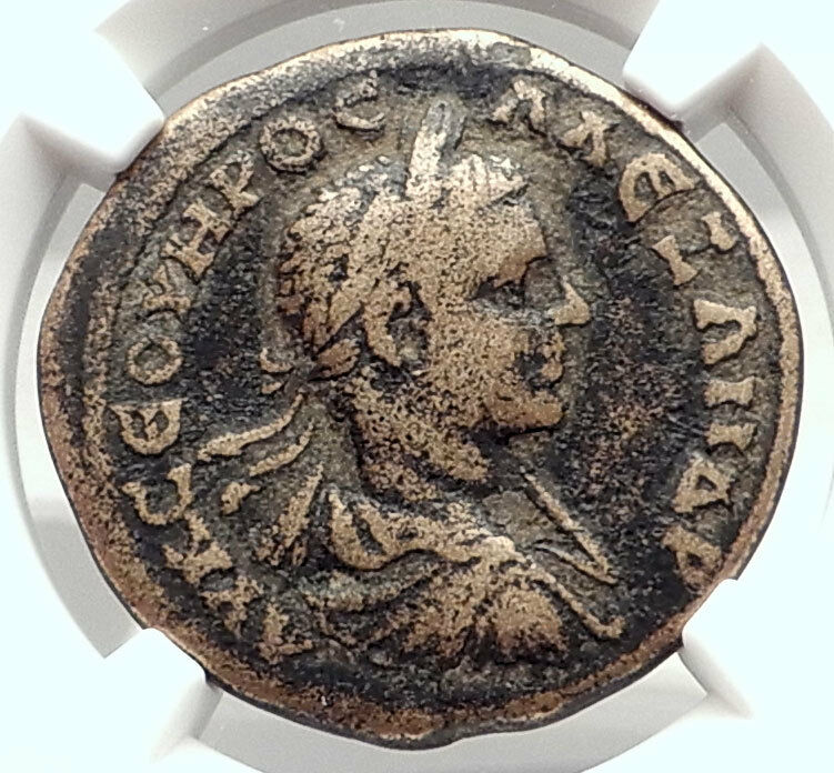 SEVERUS ALEXANDER Ancient 222AD Caesarea Cappadocia Roman Coin Coin NGC i72876