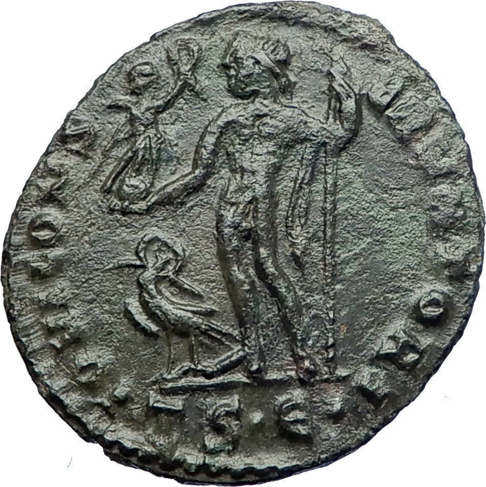 LICINIUS I 312AD Authentic Ancient Roman Coin JUPITER Eagle Victory i73207