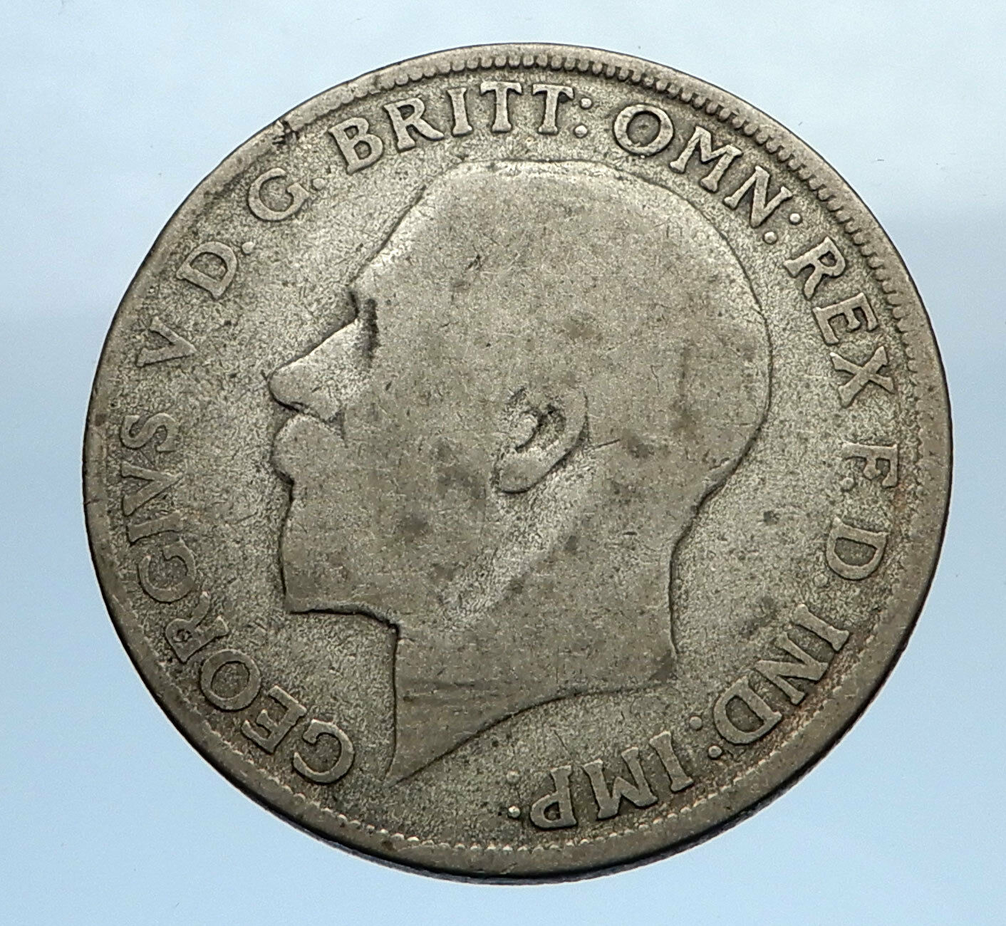 1921 United Kingdom Great Britain GEORGE V Silver Florin 2 Shillings Coin i69744