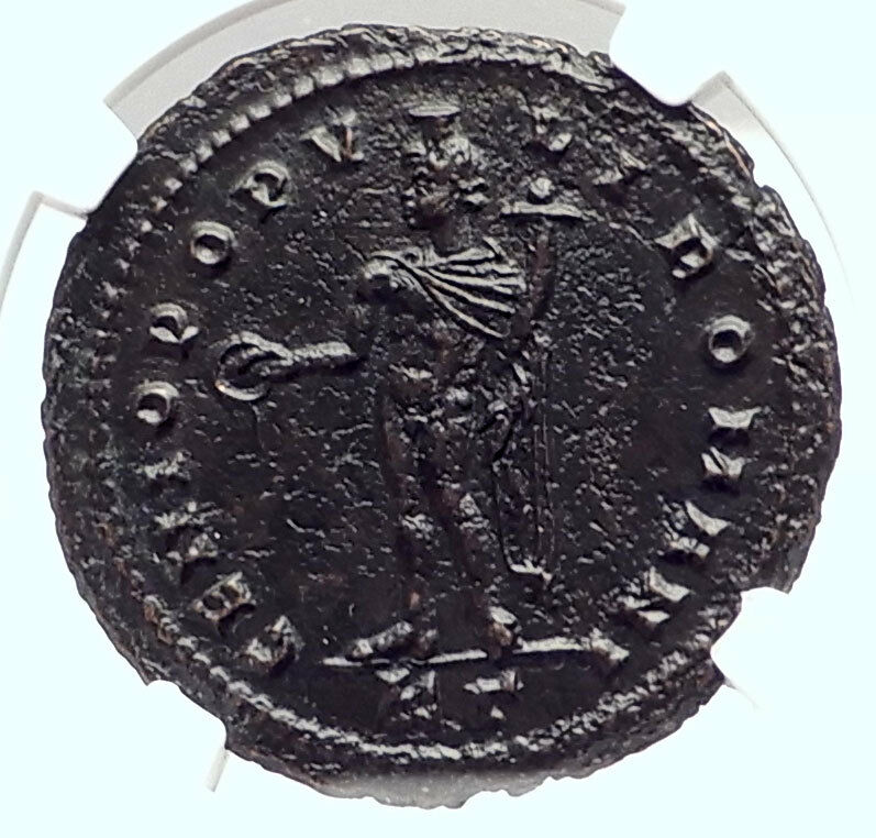 DIOCLETIAN Authentic Ancient 295AD Follis Ancient Roman Coin GENIUS NGC i73296