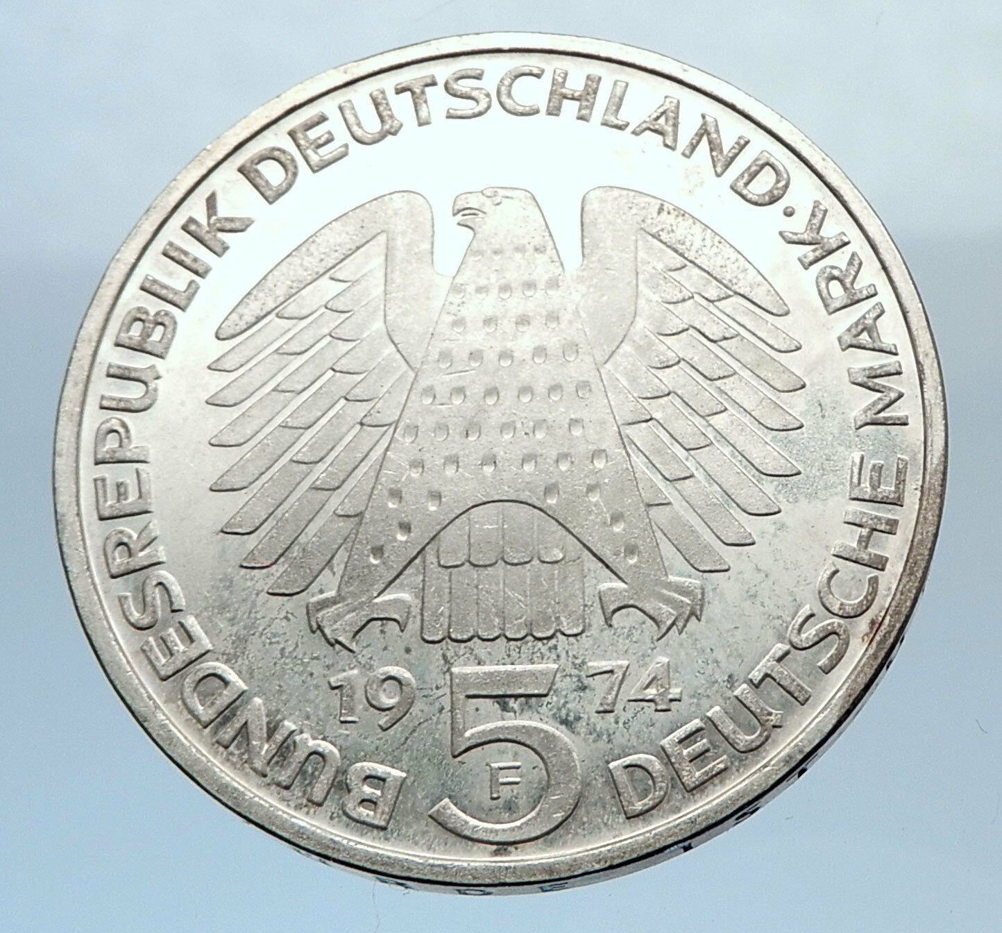 1974 GERMANY 25 Years German Federal Constitution Law Silver Proof Coin i71929