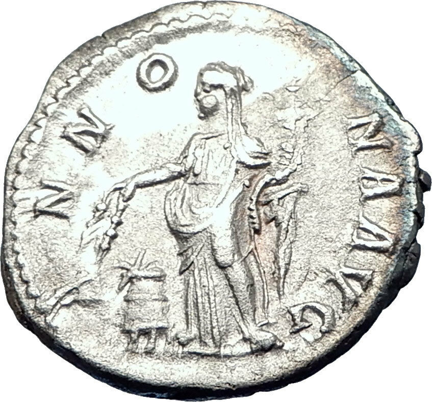 SEVERUS ALEXANDER 226AD Rome Authentic Ancient Silver Roman Coin ANNONA i73566