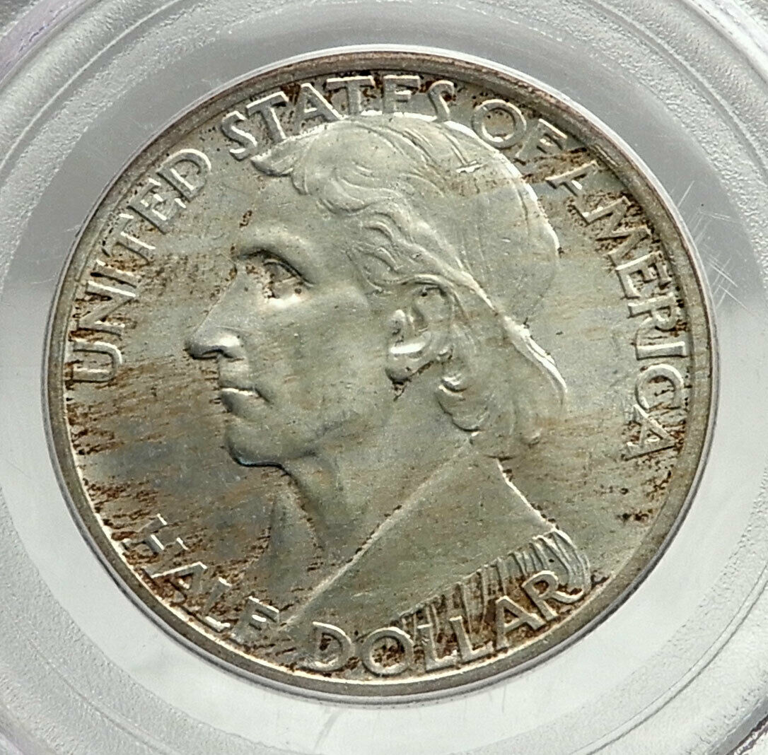 1934 DANIEL BOONE 200th Commemorative US Silver Half Dollar Coin PCGS MS i76424