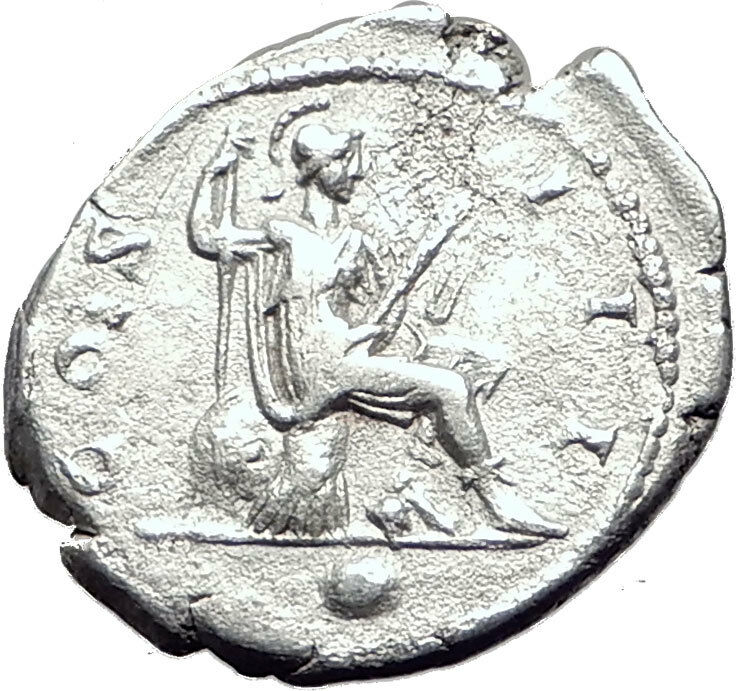 HADRIAN 128AD Rome Authentic QUALITY Ancient Silver Roman Coin ROMA i65077