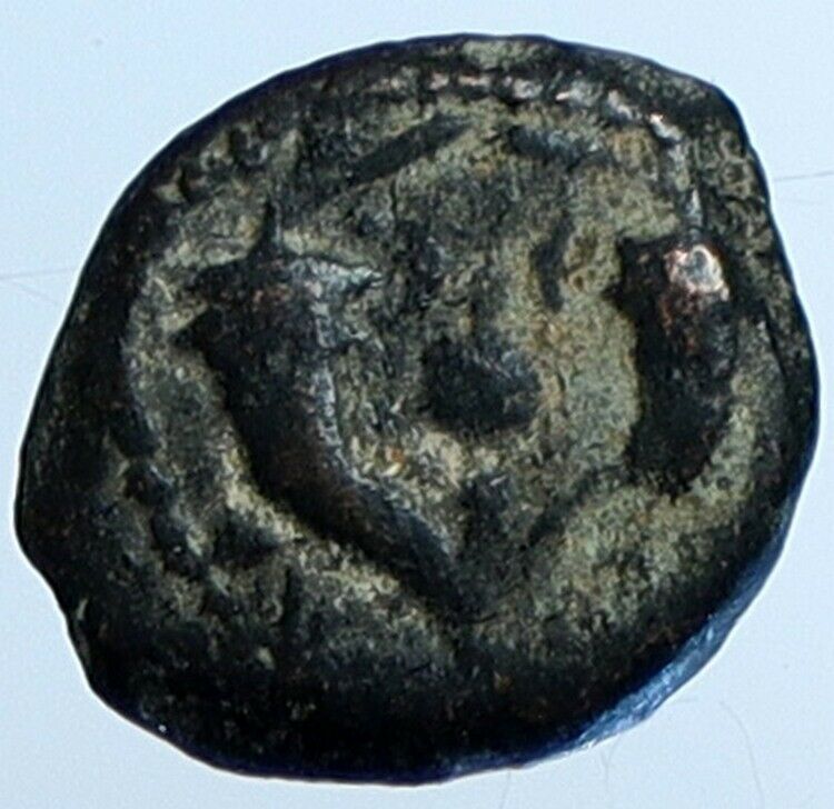 ALEXANDER JANNAEUS Biblical Jerusalem Jewish Widow's Mite Coin Hend 1146 i110732