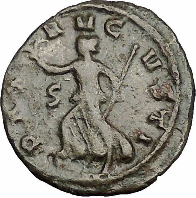 Gallienus Possibly Unpublished Ancient Roman Coin Pax Peace Cult i50711