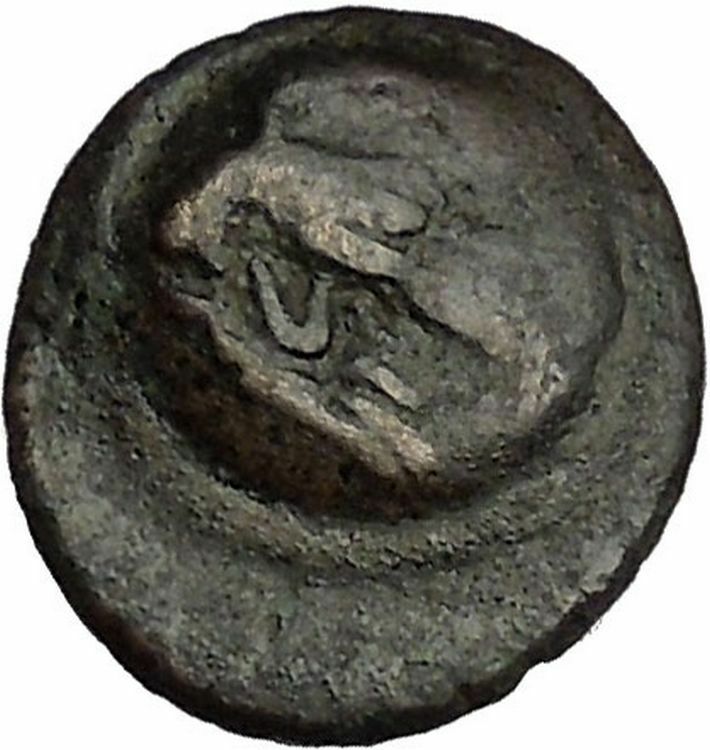 CHALKIS in EUBOEA 171BC RARE R2 Eagle Galley Authentic Ancient Greek Coin i53616