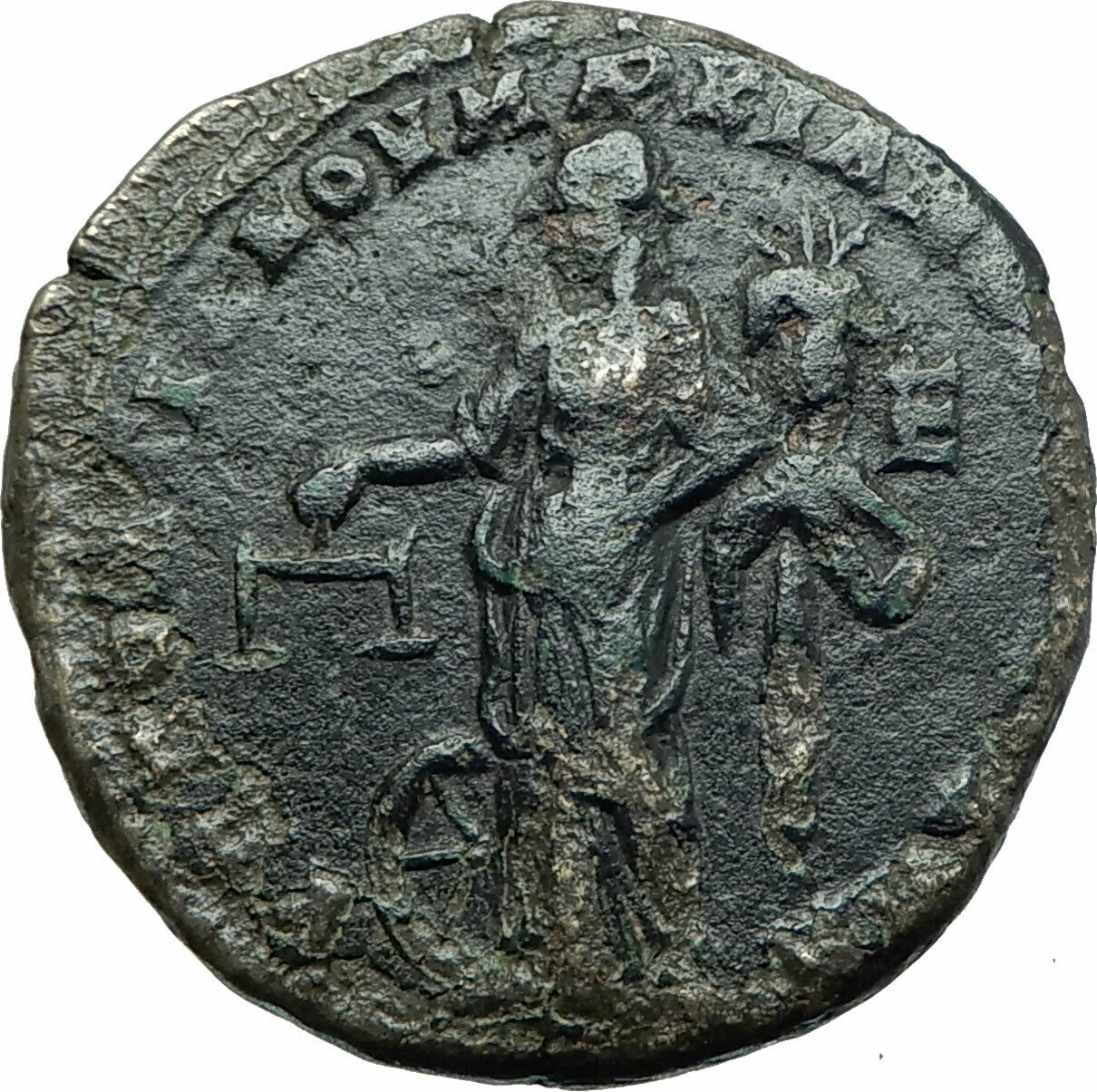 MACRINUS & DIADUMENIAN Authentic Ancient 217AD Roman Coin w NEMESIS i79023