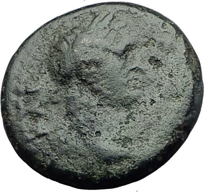 TITUS and DOMITIAN 79AD Germe in Lydia RARE Authentic Ancient Roman Coin i63768