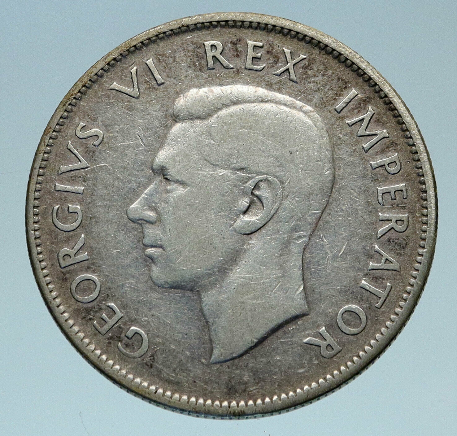 1942 SOUTH AFRICA Large GEORGE VI Shields OLD Silver 2 1/2 Shillings Coin i82866