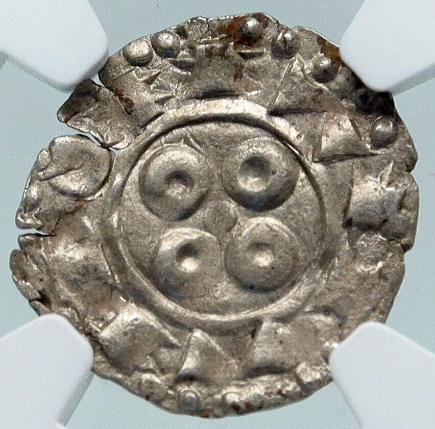 1100-1300 FRANCE Melgueil Maguelonne OLD Silver Denier Medieval Coin NGC i87150