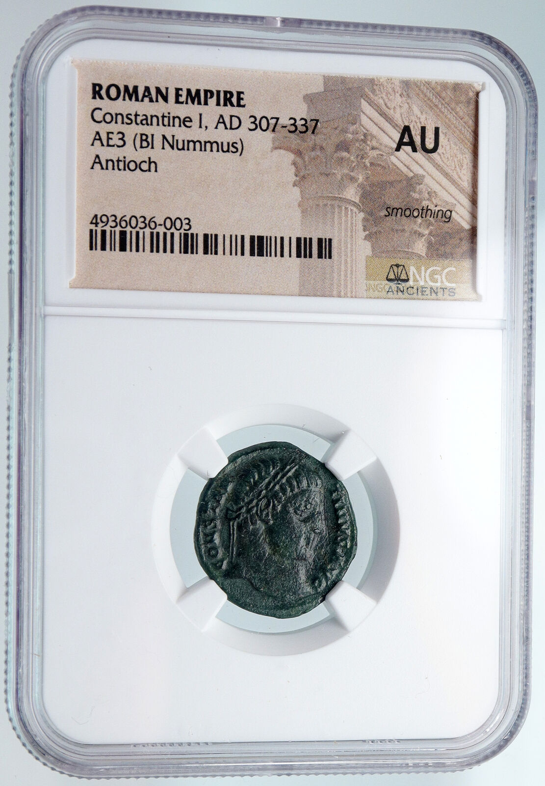 CONSTANTINE I the GREAT Authentic Ancient 326AD Roman Coin CAMP GATE NGC i89581