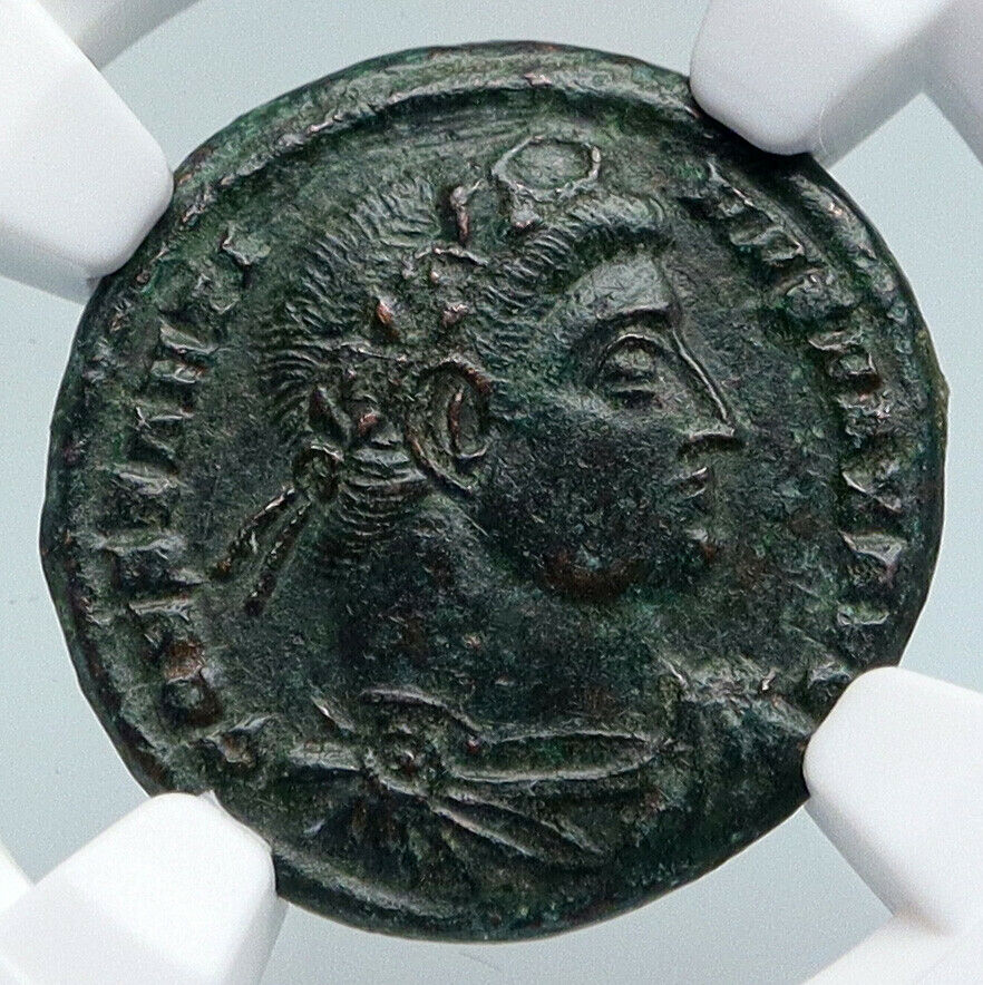 CONSTANTINE I the GREAT Authentic Ancient 334AD Roman Coin SOLDIERS NGC i89590