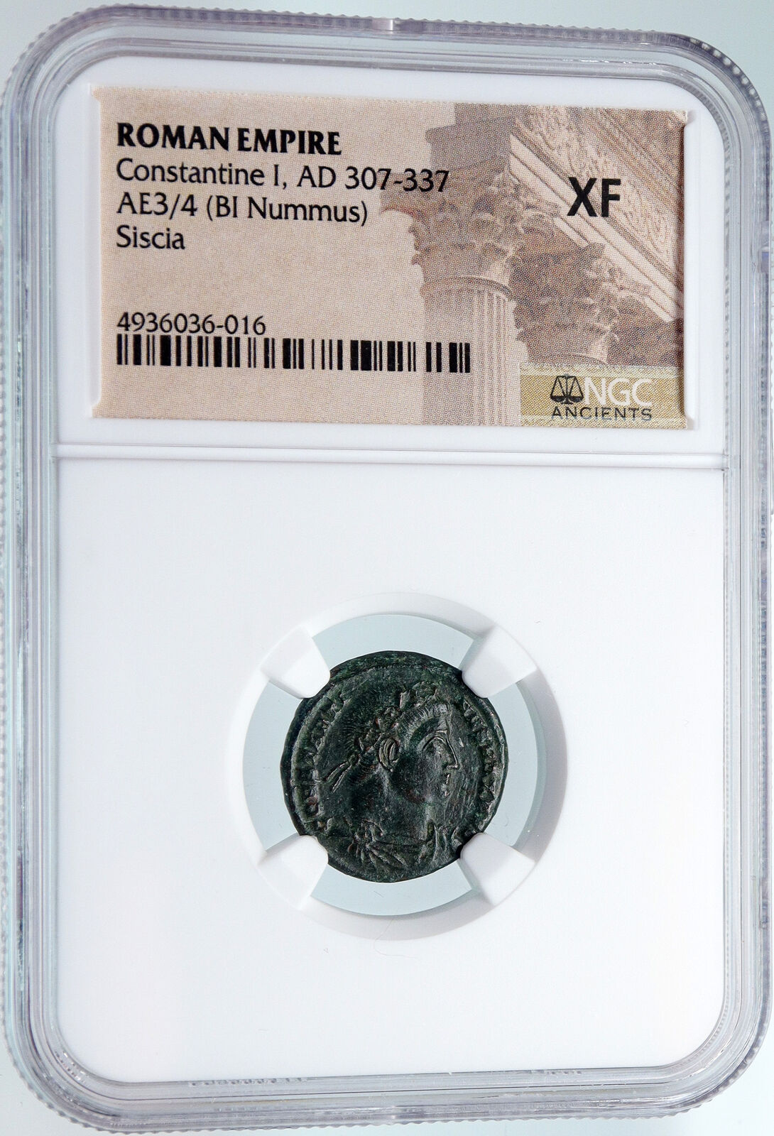 CONSTANTINE I the GREAT Authentic Ancient 334AD Roman Coin SOLDIERS NGC i89590