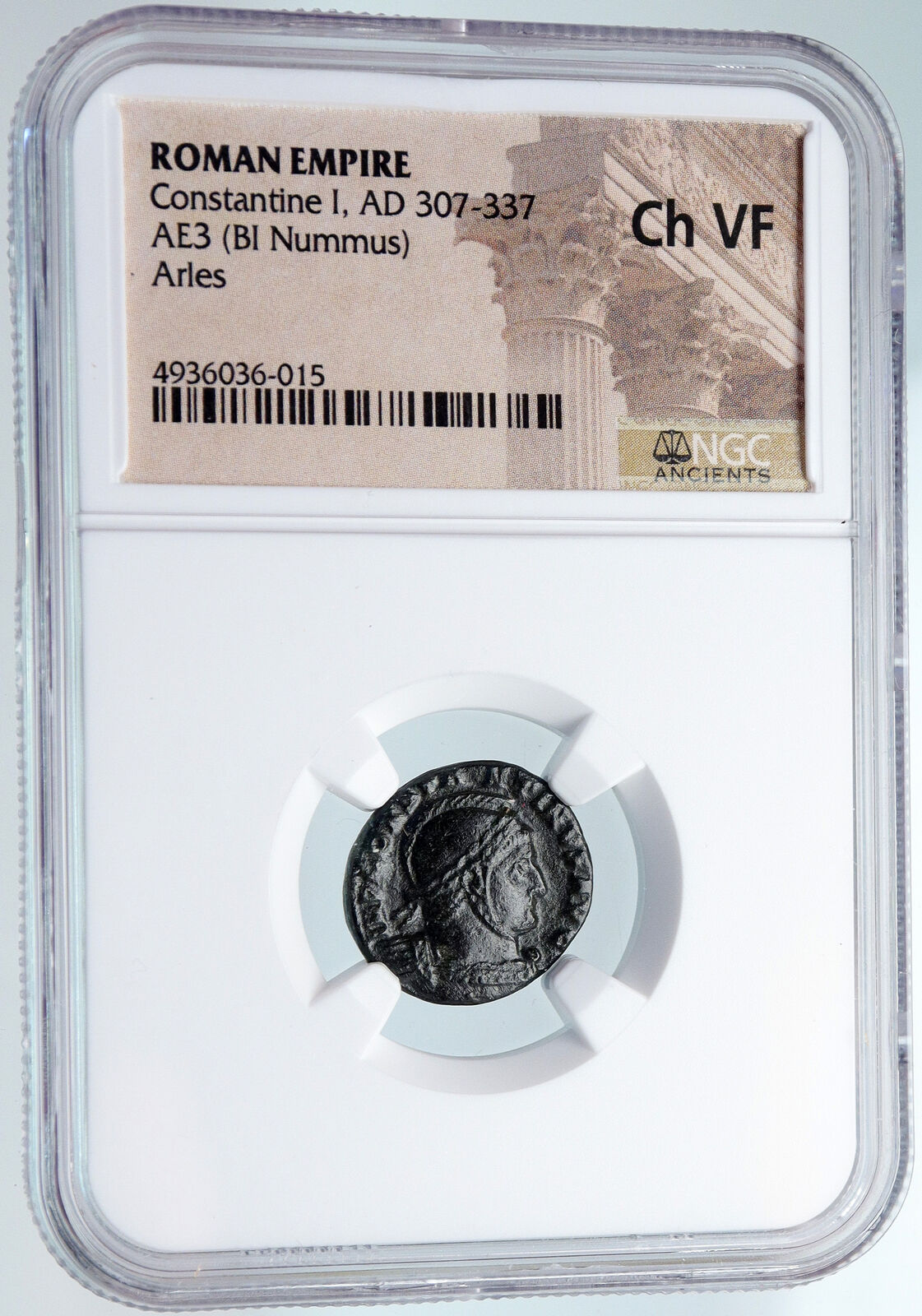 CONSTANTINE I the GREAT Authentic Ancient 319AD Roman Coin VICTORIIES NGC i89589