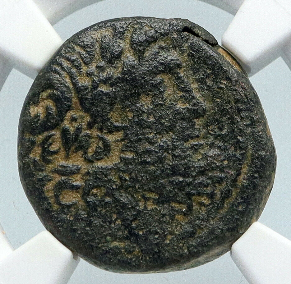 ANTIOCH in SELEUKIS and PIERIA Zeus & Nike Ancient Greek Coin RARE NGC i89548