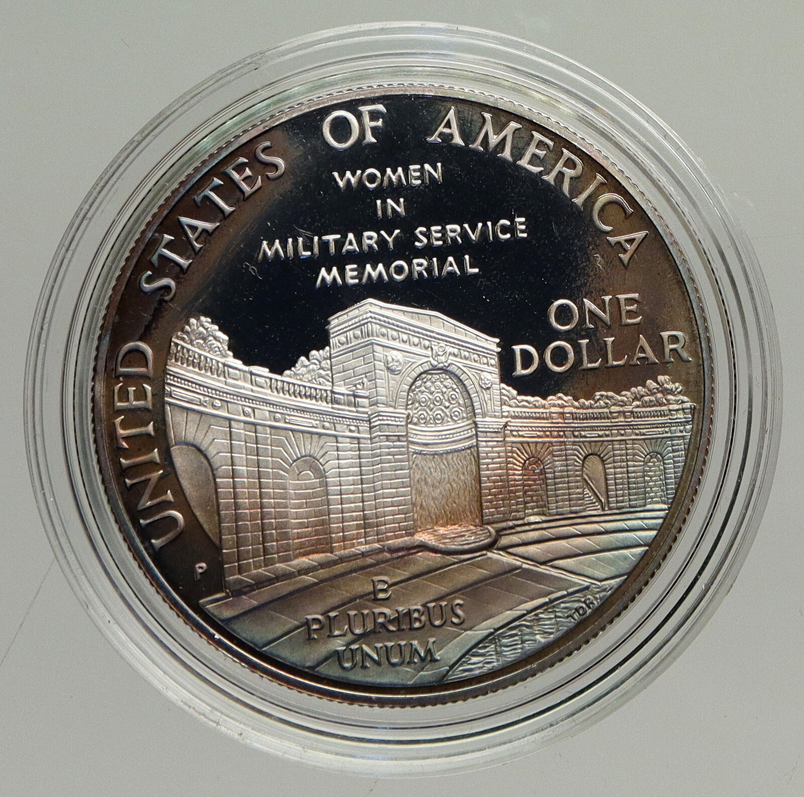 1994 P USA United States WOMEN in MILIITARY ARMY NAVY Proof Silver $ Coin i94220