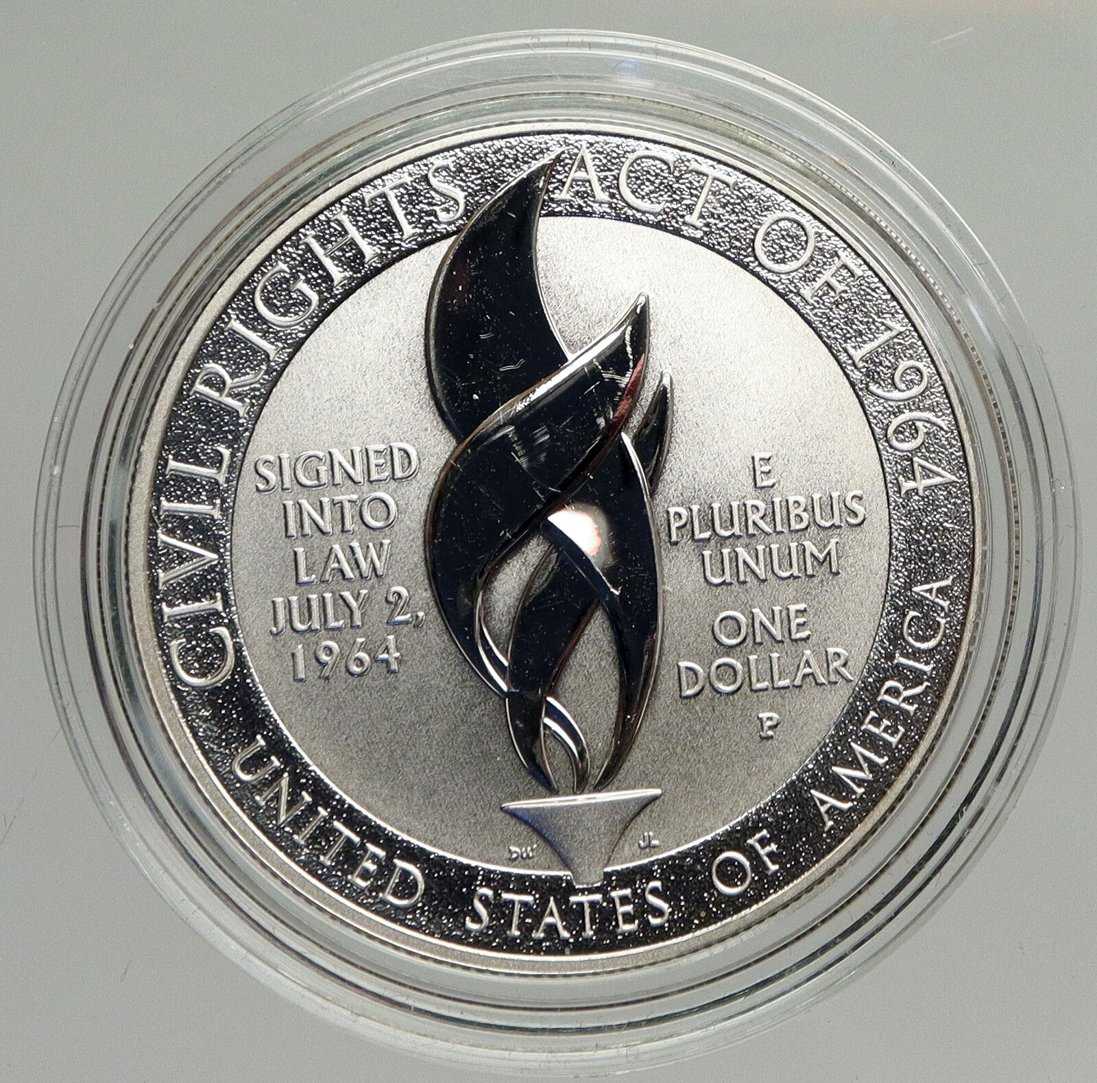 2014P USA United States CIVIL RIGHTS ACT of 1964 Proof Silver Dollar Coin i94214