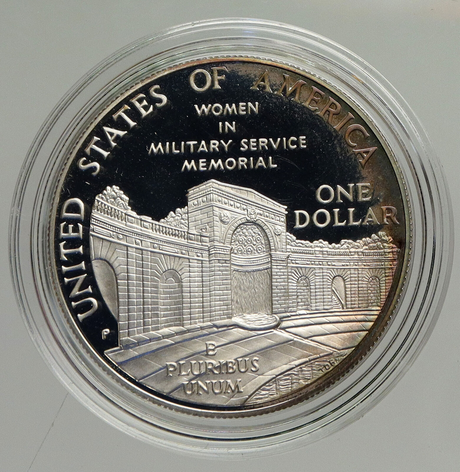 1994 P USA United States WOMEN in MILIITARY ARMY NAVY Proof Silver $ Coin i94222