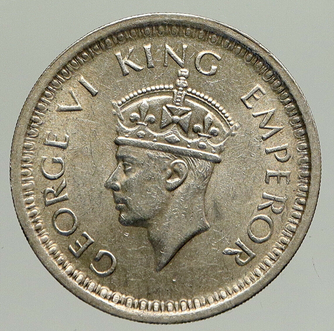 1945 L United Kingdom KING GEORGE VI British INDIA Old Silver Rupee Coin i94230