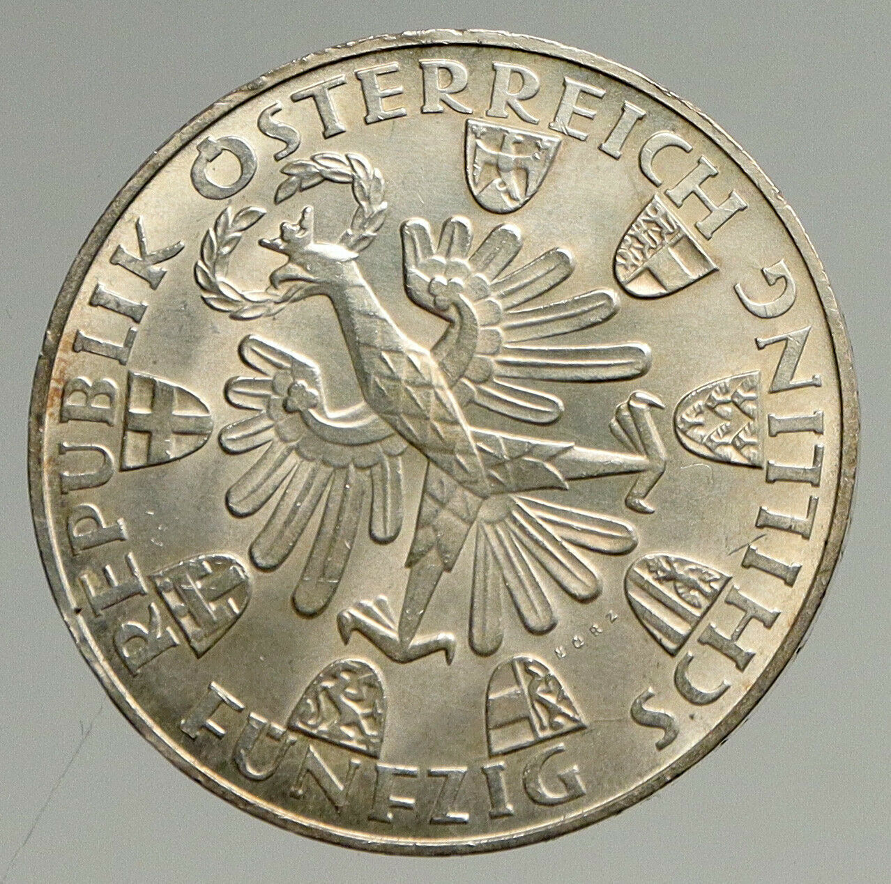 1959 AUSTRIA Tiroler Freiheit Liberation VINTAGE Silver 50 Shilling Coin i94278