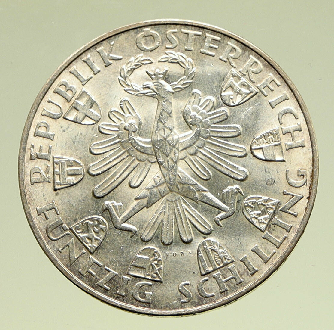 1959 AUSTRIA Tiroler Freiheit Liberation VINTAGE Silver 50 Shilling Coin i95161