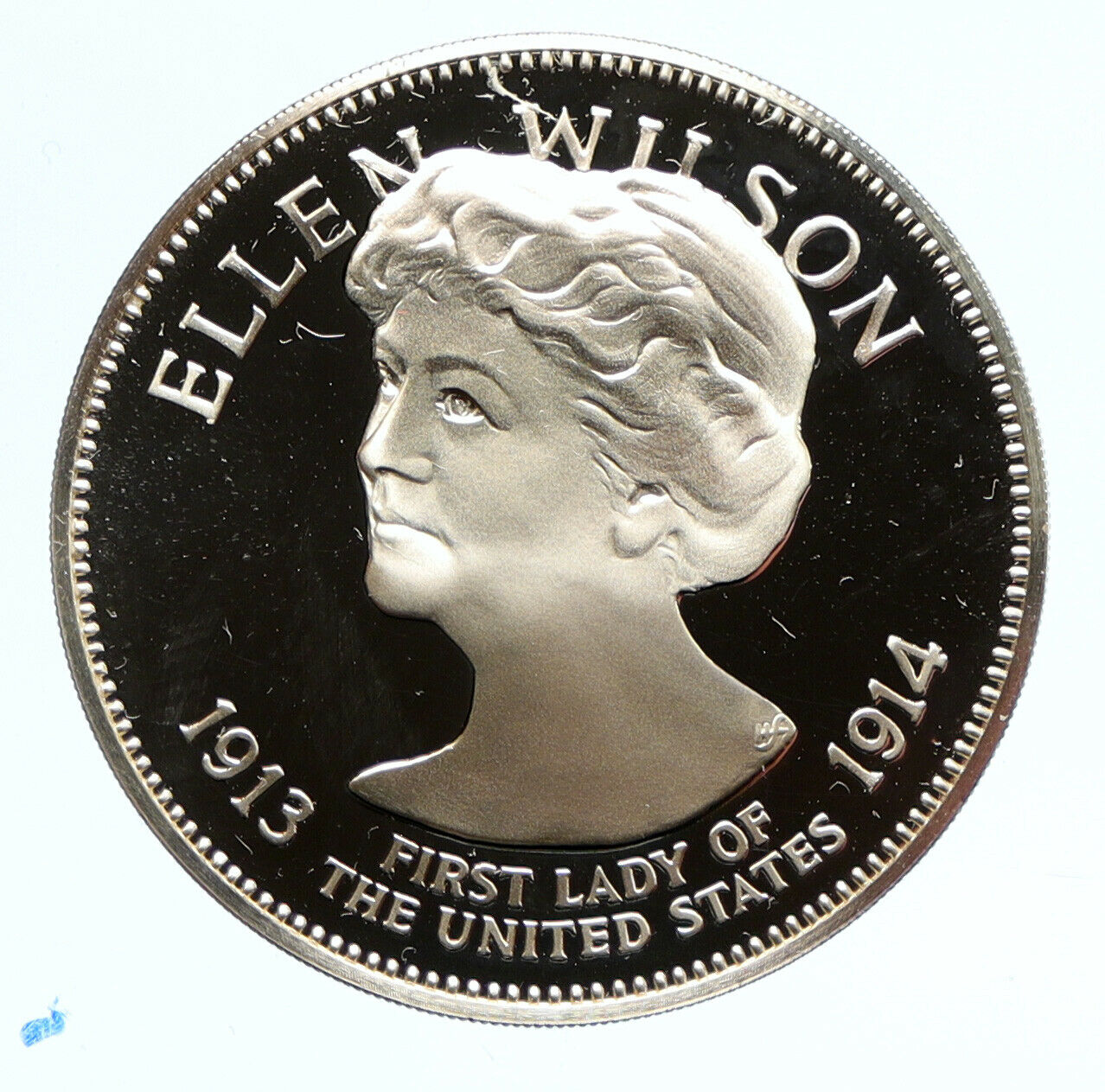 1972 FM US USA White House FIRST LADY Ellen Wilson OLD PROOF Silver Medal i95828