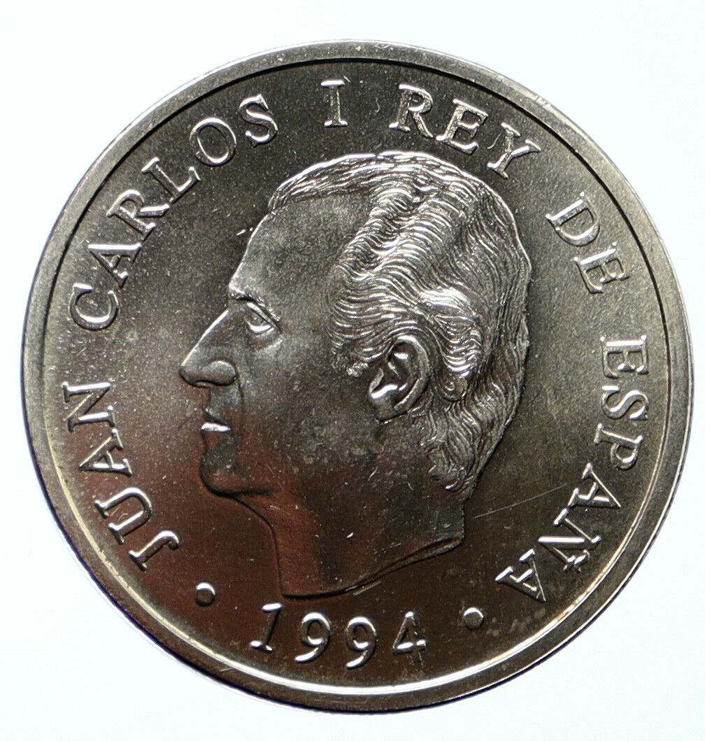 1994 SPAIN JUAN CARLOS I IMF Meeting World BANK Silver 2000 Pesetas Coin i95671