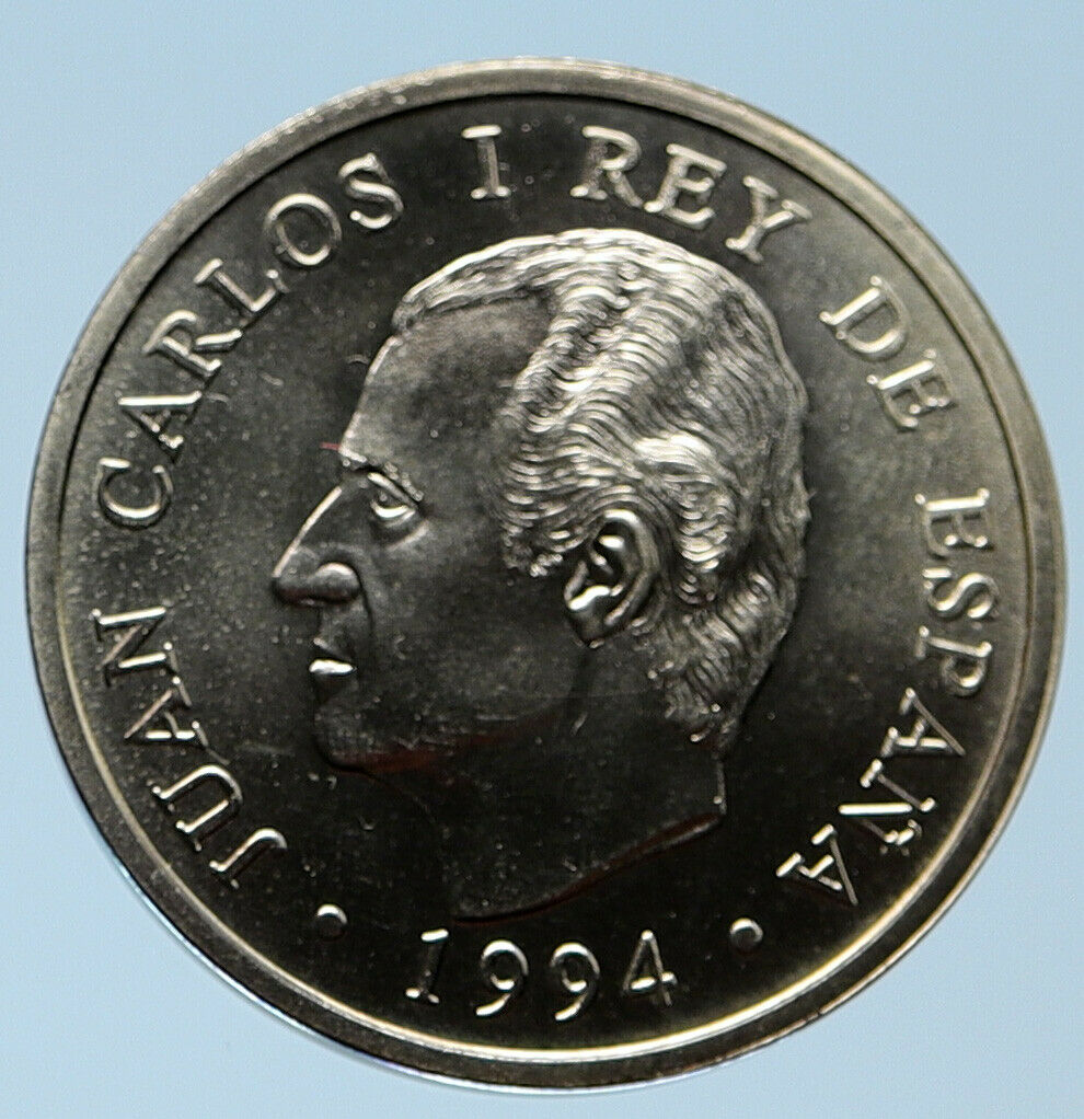 1994 SPAIN JUAN CARLOS I IMF Meeting World BANK Silver 2000 Pesetas Coin i95673