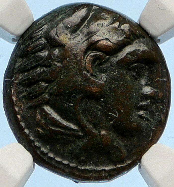 ALEXANDER III the GREAT Hercules Club Macedonia Ancient Greek Coin NGC i95640