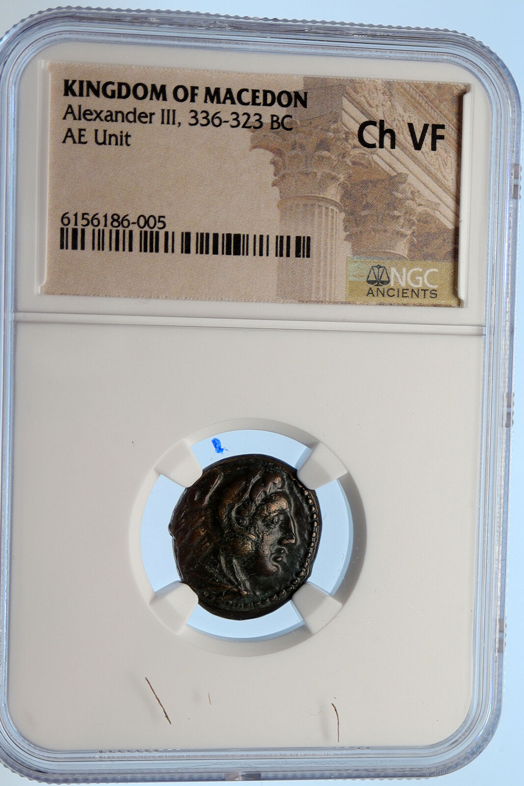 ALEXANDER III the Great LIFETIME 332BC Ancient Greek Coin Macedonia NGC i95636