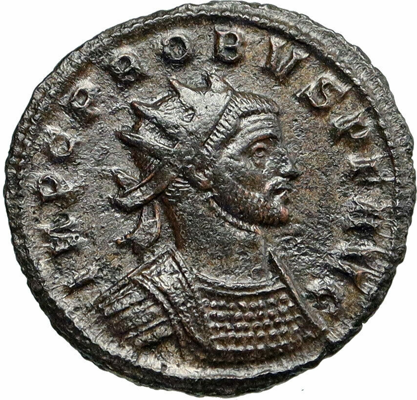 PROBUS Authentic Ancient 277AD Genuine Original Roman Coin w PAX PEACE i86729