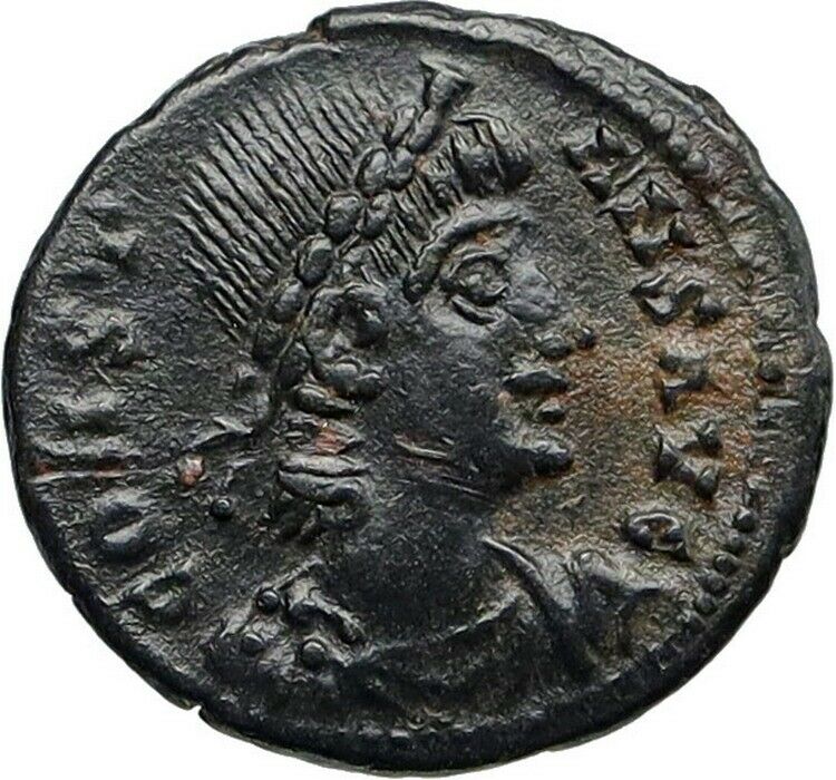 CONSTANS Authentic Ancient 337AD Genuine Roman Coin LEGIONARY SOLDIERS i86726